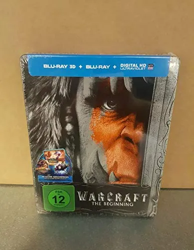 Warcraft: The Beginning 3D (Limited Steelbook Edition) (Blu-ray 3D + Blu-ray + UV Copy) (Cover A) Media Markt + Saturn Exklusiv, Uncut, Regionfree