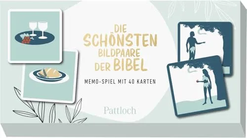 Die schönsten Bildpaare der Bibel: Memo-Spiel mit 40 Karten | Spielspaß für die ganze Familie, ab 8 Jahren. EIN tolles Geschenk zur Firmung, Kommunion oder Konfirmation