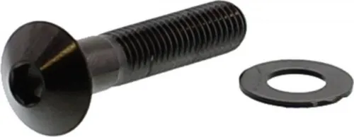 Linsenschraube JMP M8x1,25mm 40mm Edelstahl V4A schwarz