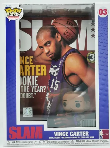 Funko Pop! NBA Cover: SLAM - Dwayne Wade & Vince Carter - Chibi Figuren - Hochwertige Vinyl-Sammelfigur in 9,5 cm, ideal für Sammler und Fans von NBA und Slam Magazine, perfektes Geschenk für jeden Anlass.