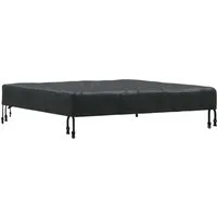 vidaXL Tischdecken Uni Schwarz 112 x 112 x 15 cm Stoff 4106087