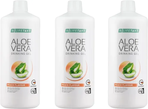 LR Aloe Vera Drinking Gel Pfirsich Geschmack 3er Set Kapseln, 3000 ml
