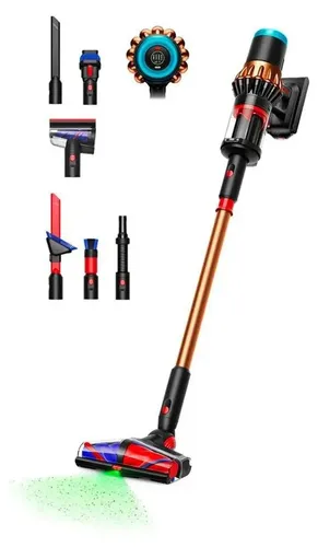 Dyson V16 Piston Animal mit Spezialreinigungsset - Kabelloser Stabstaubsauger mit HEPA-Filter und 70 Min Laufzeit, ideal für Tierhaare. Zubehör umfasst Dyson All Floor Cones™ und flexible Aufsätze für gründliche Reinigung.