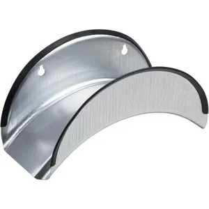 Meister Schlauchhalter - Wandschlauchhalter aus verzinktem Stahl, mit Kantenschutz für 25 m Schlauch, platzsparend und ideal für Garten und Garage