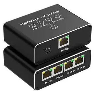 ALLNET network splitter/switch. 5x 1GbE. Lüfterlos. ALL-NS1005 - Switch - 1 Gbps