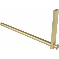 Simausrom Uvea Kleiderstange L-Form - Messing Matt Lackiert - Elegante Kleiderstange in L-Form für die Hutablage, aus robustem Messing, ideal für stilvolle Garderobenlösungen. Kompakte Maße: 320x150 mm.