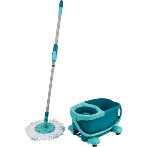 LEIFHEIT Clean Twist Mop Ergo mobile - Wischsystem für mühelose Bodenreinigung, rückenschonend und ohne Schmutzwasser-Kontakt