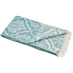 Hamamtuch BAROCK petrol, Doubleface Tuch edel & hochwertig, 100% Baumwolle, 90 x 175 cm 1 St