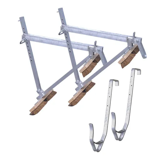 Müba Dachdeckerstuhl Set mit 2 Dachhaken - Baugerüste für sichere Arbeiten auf dem Dach, geeignet für Dachneigungen von 30° bis 60° und belastbar bis 1,5 kN – made in Germany.