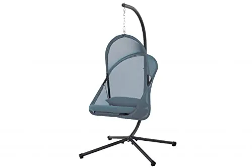 Siena Garden YOBAYA Hängesessel Calm Blue - Faltbar und platzsparend - Gartenmöbel: Der YOBAYA Hängesessel bietet dank hochwertigem AIR MESH Gewebe eine angenehme Luftzirkulation und ist leicht auf- und abzubauen.