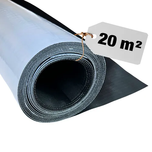 HSS EPDM Dachbahn EasyStick 20m² - Selbstklebende Dachfolie für höchste Ansprüche - Dachpappe, extrem langlebig und witterungsbeständig mit einer Lebensdauer von über 50 Jahren. Ideal für Carports, Gartenhäuser und mehr.