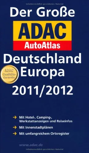 Der Große ADAC AutoAtlas Deutschland, Europa 2011/2012