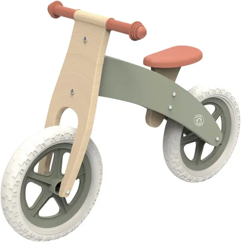 Speedy Monkey SP7001 Laufrad - 83,7x36x53,5cm, grünes Holzspielzeug mit gepolstertem Sitz für optimale Sicherheit und Komfort