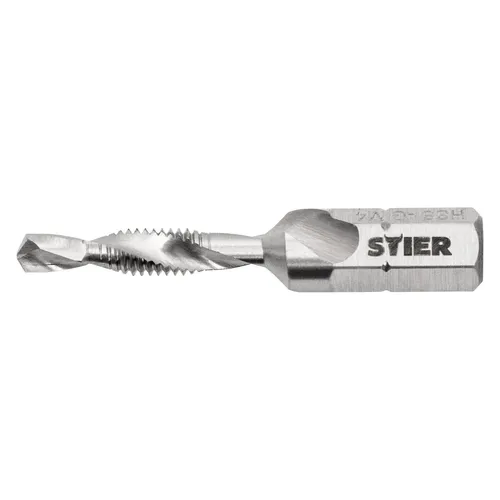 Stier Kombigewindebohrer Bit M4 DIN 3126 HSS-G 1/4"-Sechskant (95812688)