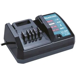 Makita DC18WA Werkzeugakku-Ladegerät - Ladegeräte für 14,4 - 18,0V Schiebeakkus, Schnellladegerät mit 80 Min Ladezeit, ideal für effizientes Arbeiten.