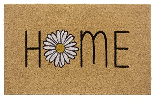 Hanse Home Kokos Fußmatte für Innen 45x75cm – Fussmatte Kokosmatte Schmutzfangmatte Home Design, rutschfest für Eingangsbereich & überdachten Außenbereich – Natur