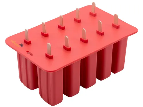 ZOLLNER24 Eisform, 12-tlg - BPA frei für 10 leckere Eis - Eisformen für kreative Sommerleckereien, BPA-frei und spülmaschinenfest, ideal für die ganze Familie.
