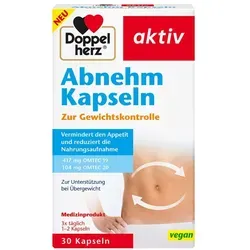 DOPPELHERZ Abnehm Kapseln 30 St. von Queisser Pharma - Arzneimittel zur Unterstützung bei Übergewicht, reduziert den Appetit und hilft, die Nahrungsaufnahme zu verringern.