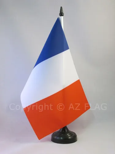 TISCHFLAGGE FRANKREICH 21x14cm - FRANZÖSISCHE TISCHFAHNE 14 x 21 cm - flaggen AZ
