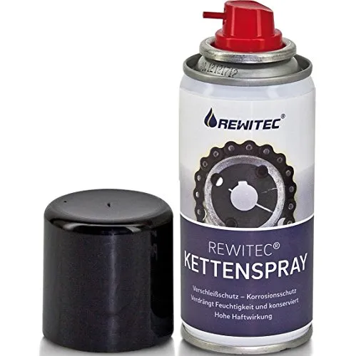 REWITEC KettenSpray, Kettenverschleißschutz für Motorrad- und Fahrradketten