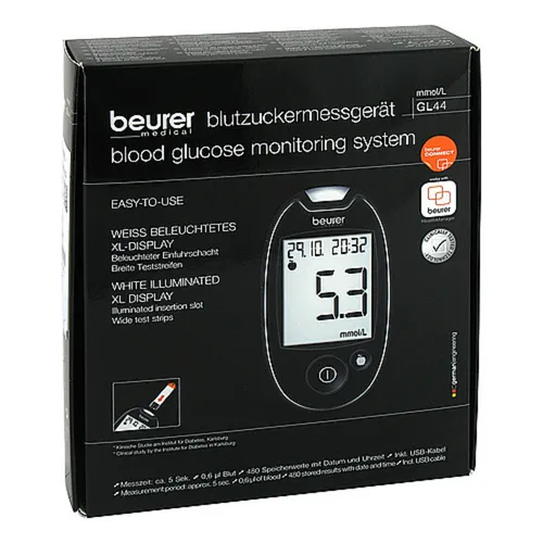 Beurer GL44 mmol / l Blutzuckermessgerät Inhalt: 1 St