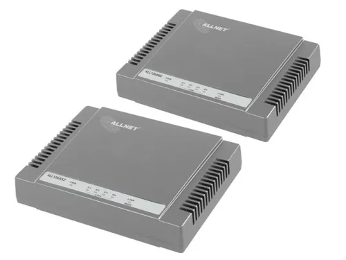 Allnet ALL126Ax3 Bundle - Netzwerkverlängerung 2-Draht, bis zu 2500 m Reichweite und 100 MBit/s für Hotels und Krankenhäuser