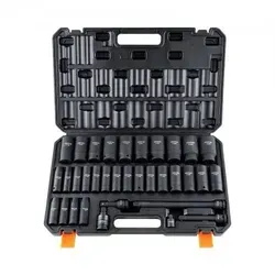 VEVOR Schlagschrauber-Set 34-teilig - Werkzeug-Set für höchste Ansprüche, robust und langlebig, ideal für hohe Drehmomente. Inklusive praktischer Tragetasche für einfache Aufbewahrung.