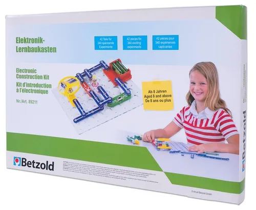 Betzold Elektronik Lernbaukasten - Vielseitiger Lernbaukasten für spannende Experimente. Enthält über 20 Komponenten, darunter Schalter, Sensoren und Motoren, ideal zur Förderung technischer Fähigkeiten.