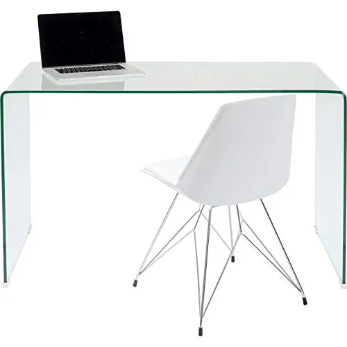 Kare-Design Schreibtisch Clear Club, Transparent, Glas, 60x78x125 cm - Modern und minimalistisch: Der Kare Schreibtisch Clear Club aus 12 mm starkem Klarglas bietet einen großzügigen Arbeitsplatz und überzeugt durch klare Linien. Ideal für stilvolle Büros!