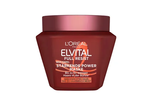 L'ORÉAL PARIS Haarmaske ELVITAL FULL RESIST MASKE, für geschwächtes Haar, das zu Haarbruch neigt