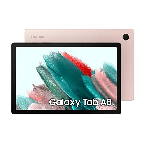 Samsung Galaxy TAB A8 10.5" 32GB WiFi in Pink - Tablet mit schlankem Metallgehäuse und Dolby Atmos Surround Sound für ein beeindruckendes Entertainment-Erlebnis. Genießen Sie Zugriff auf kostenlose Inhalte mit Samsung TV Plus.