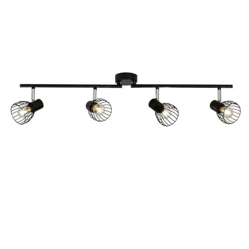 Brilliant BLACKY Spots E14/40 W METALL schwarz Deckenleuchte - Wandleuchten: Elegante Deckenmontage, stilvolle Spotleuchte aus Metall in Schwarz, passend für jeden Raum.