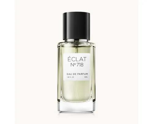 ÉCLAT Eau de Parfum ÉCLAT 718 Herrenduft 55 ml - Maskuliner Duft mit fruchtigen und würzigen Noten, der für jeden Anlass geeignet ist. Die edlen Gewürze und die süße Würze verleihen ihm einen einzigartigen Charakter.