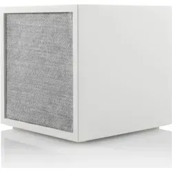 Tivoli ART Cube Multiroom Regal-Lautsprecher - Bluetooth/WiFi in Grau/Weiß - Lautsprecher mit hochwertigem Sound und elegantem Design. Der kompakte ART Cube bietet drahtlose Konnektivität und kann als Stereo-Paar verwendet werden, ideal für Ihr Zuhause.