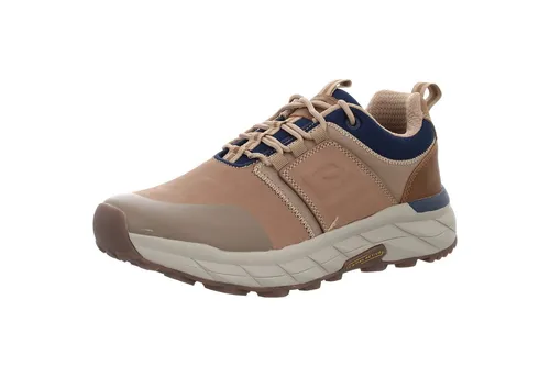 camel active Sneaker Beige 43 EU - Stylische Sneaker in Größe 43, aus hochwertigem Leder und Textil, ideal für den Alltag. Bequeme Passform mit Schnürsenkel-Verschluss und 4 cm Absatzhöhe.
