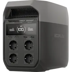 EcoFlow DELTA 3 Powerstation - Leistungsstarke Powerstation mit 1.024 Wh Kapazität, ideal für Zuhause und unterwegs. Schnelles Aufladen in 56 Minuten und bis zu 11 Anschlüsse für maximale Flexibilität.