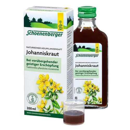 Schoenenberger Naturreiner Heilpflanzensaft Johanniskraut - Naturreiner Heilpflanzensaft aus Johanniskraut, unterstützt das allgemeine Wohlbefinden und ist ideal zur natürlichen Stimmungsaufhellung.