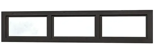 Skanholz Fenster Oberlicht 147 x 30 cm - Feststehendes Oberlicht aus Echtverglasung, ideal für Carports. Hergestellt aus nordischer Fichte, sorgt es für Licht und Stil.
