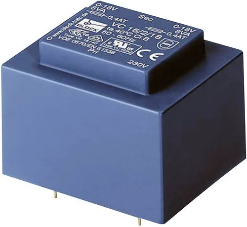 Block VC 16/2/9 Printtransformator 1 x 230V 2 x 9 V/AC 16 VA 888mA