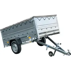 Faltbarer Anhänger GARDEN TRAILER 230 KIPP - Sonstige, vielseitig einsetzbarer Anhänger mit zusätzlichen Bordwänden und Stützrad für maximalen Komfort beim Transport.