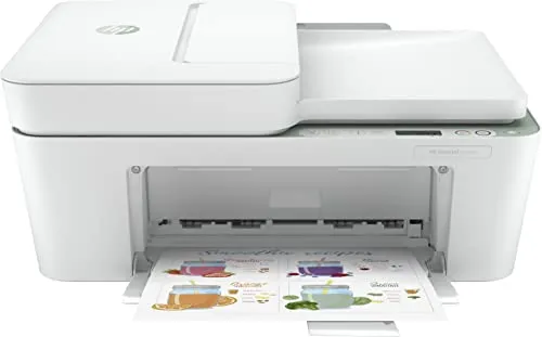 HP DeskJet Multifunktionsdrucker 4122e - Drucker mit kabellosen Funktionen, Instant Ink-fähig und 35-Blatt-Dokumenteneinzug für schnelles Scannen und Kopieren. Ideal für Zuhause und unterwegs.