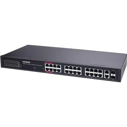 Vivotek AW-GEL-285A-380 28-Port PoE Switch – Zuverlässige Netzwerkverbindung - Der Vivotek AW-GEL-285A-380 ist ein 28-Port PoE Switch, ideal für den professionellen Einsatz. Er bietet eine stabile und leistungsstarke Netzwerkverbindung für Ihre Geräte.