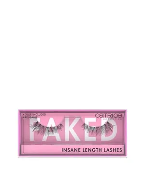 CATRICE Faked Insane Length Wimpern - Künstliche Wimpern für einen ausdrucksstarken Augenaufschlag. Wiederverwendbare Lashes mit integriertem Wimpernkleber für einen einfachen und dramatischen Look.