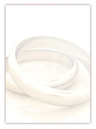 Motivpapier Briefpapier (Hochzeit-5173 DIN A4 100 Blatt) glänzende goldene Ringe