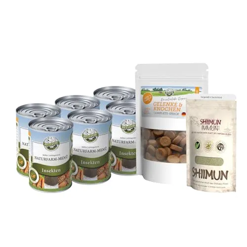 Bellfor Senior-Hundefutter Set - Das Bellfor Senior-Hundefutter Set bietet eine ausgewogene Ernährung für ältere Hunde mit leicht verdaulichem Insektenprotein. Inklusive Nassfutter, Ergänzungspulver und Snacks – perfekt für die speziellen Bedürfnisse im Seniorenalter.
