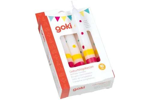goki 60855 Geburtstagskerzen "Susibelle" 10 Kerzen