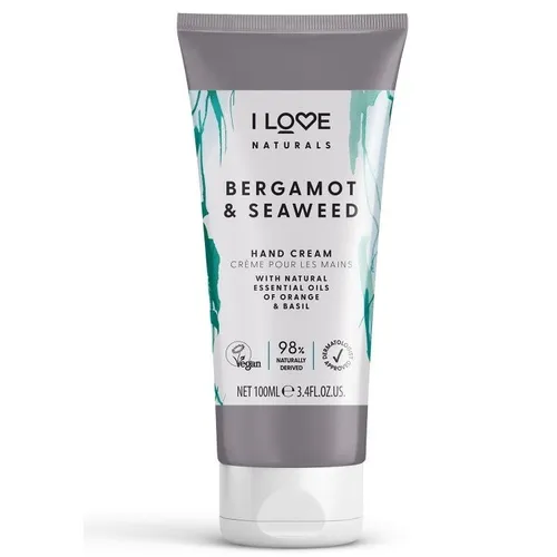 I Love Naturals Hand Cream krem do rąk Bergamot  Seaweed 75ml (P1) 5060849630108