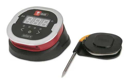 Weber iGrill 2 - Intelligentes Bluetooth Fleischthermometer, 4 Fühleranschlüsse und App-Steuerung für perfekte Garstufen