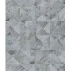 Noordwand Fototapete Topchic Graphic Shapes Facet Metallic-Grau - Stilvolle Vliestapete in Metallic-Grau, ideal für kreative Wandgestaltungen und moderne Wohnräume.