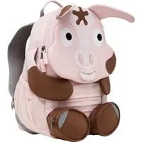 Großer Freund Tonie Schwein Rucksack - pink braun, niedlicher Begleiter für Kinder mit viel Stauraum